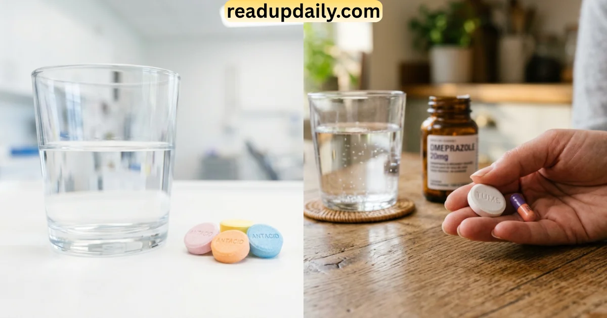 can i take tums with omeprazole